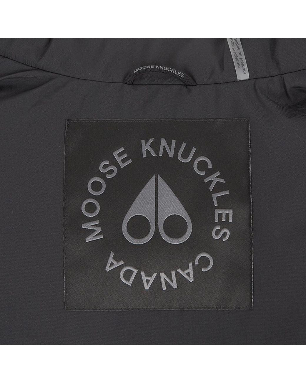 Moose Knuckles Blue Down Vest With Standing Neck