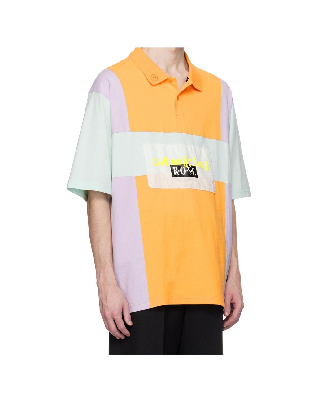 Martine Rose Gray Oversized Panelled Polo for men