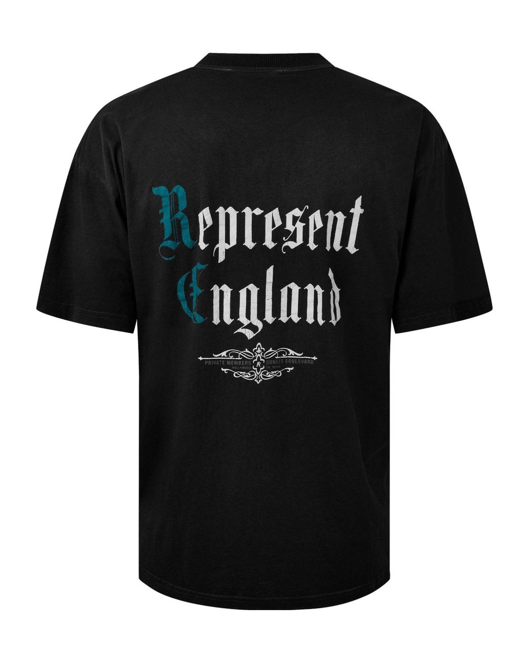 Represent Black Printed Polo Shirt for men