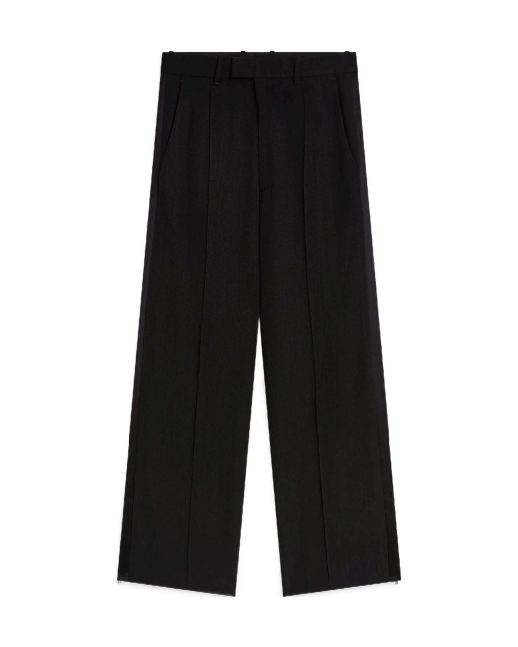 Phoebe Philo Black Wool Slit Casual Pants