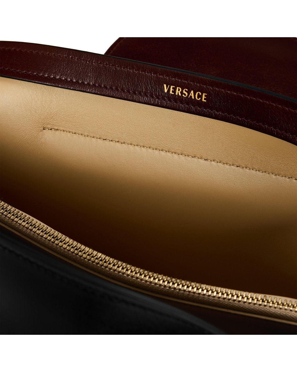 Versace Black Dark Pattern Shoulder Bag