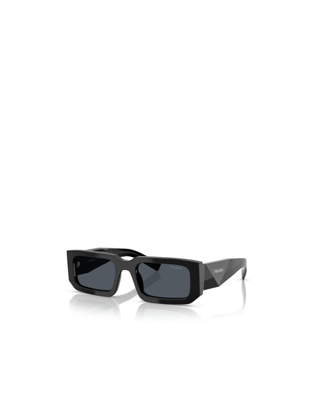 Prada Black Eyewear Rectangular Frame Sunglasses for men