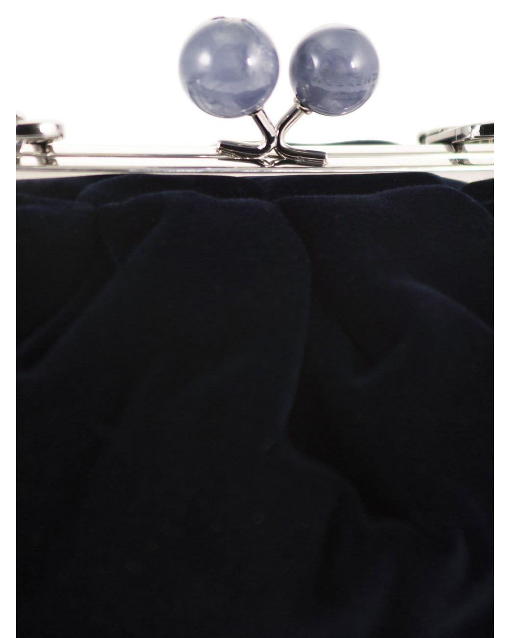 Weekend by Maxmara Black Wkagiochi Velvet Clutch Bag