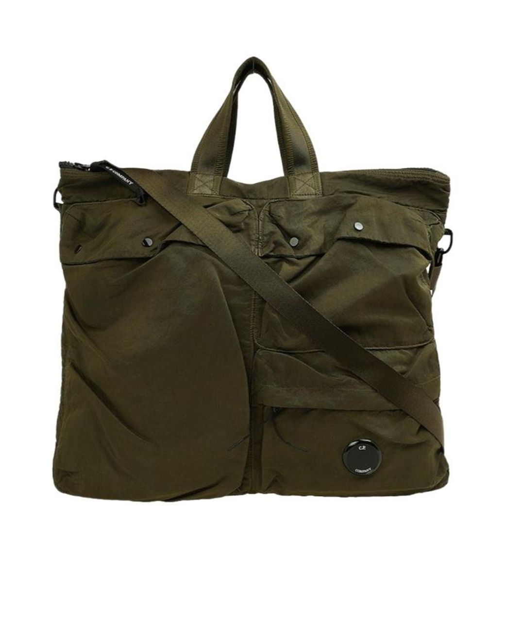 C P Company Blue Goggle Messenger Shoulder Bag for men