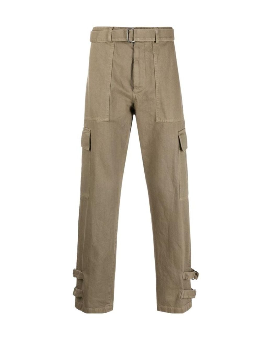 Dries Van Noten Natural Belt Ring Casual Pants for men