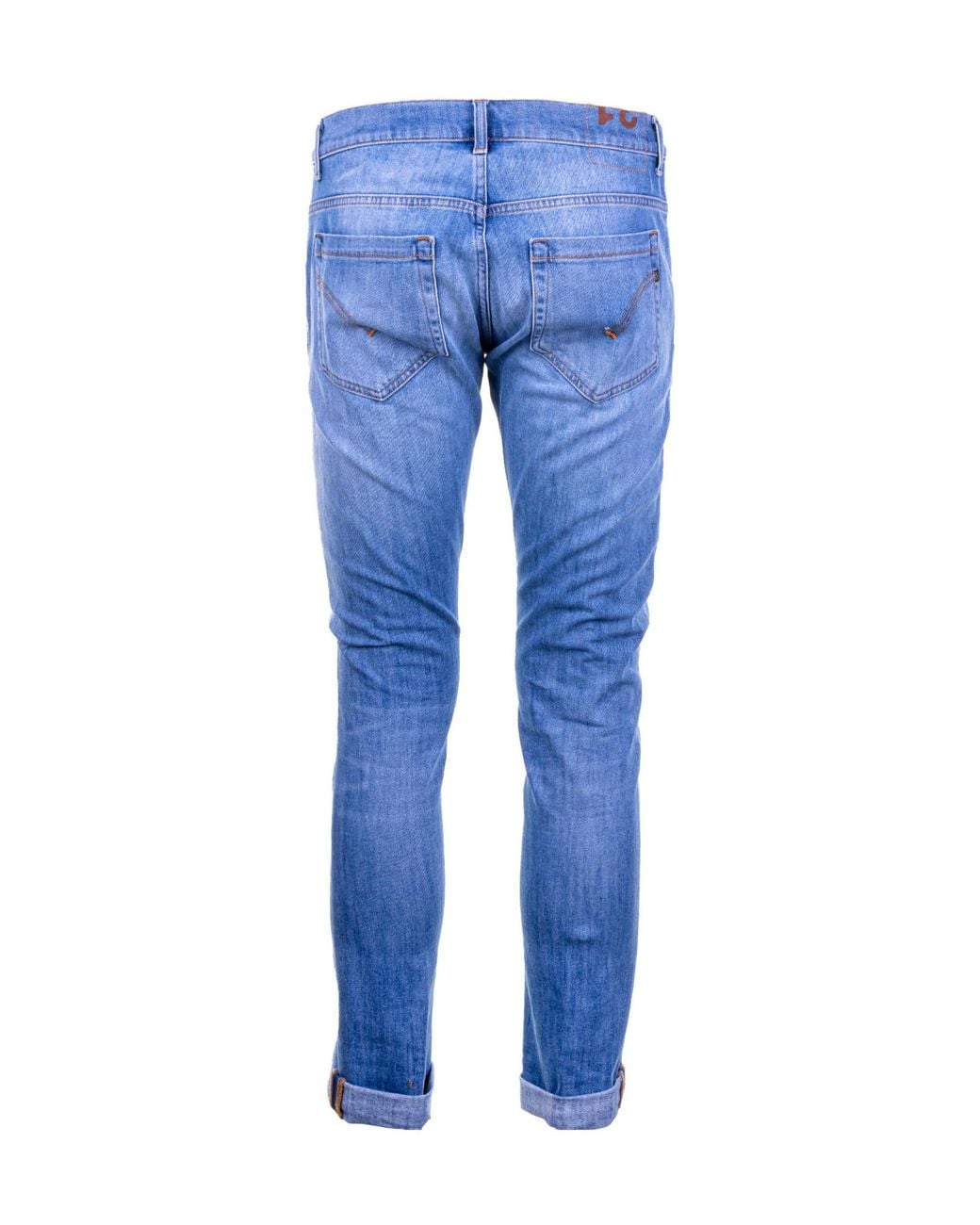 Dondup Blue Distressed, Faded Denim Trousers for men