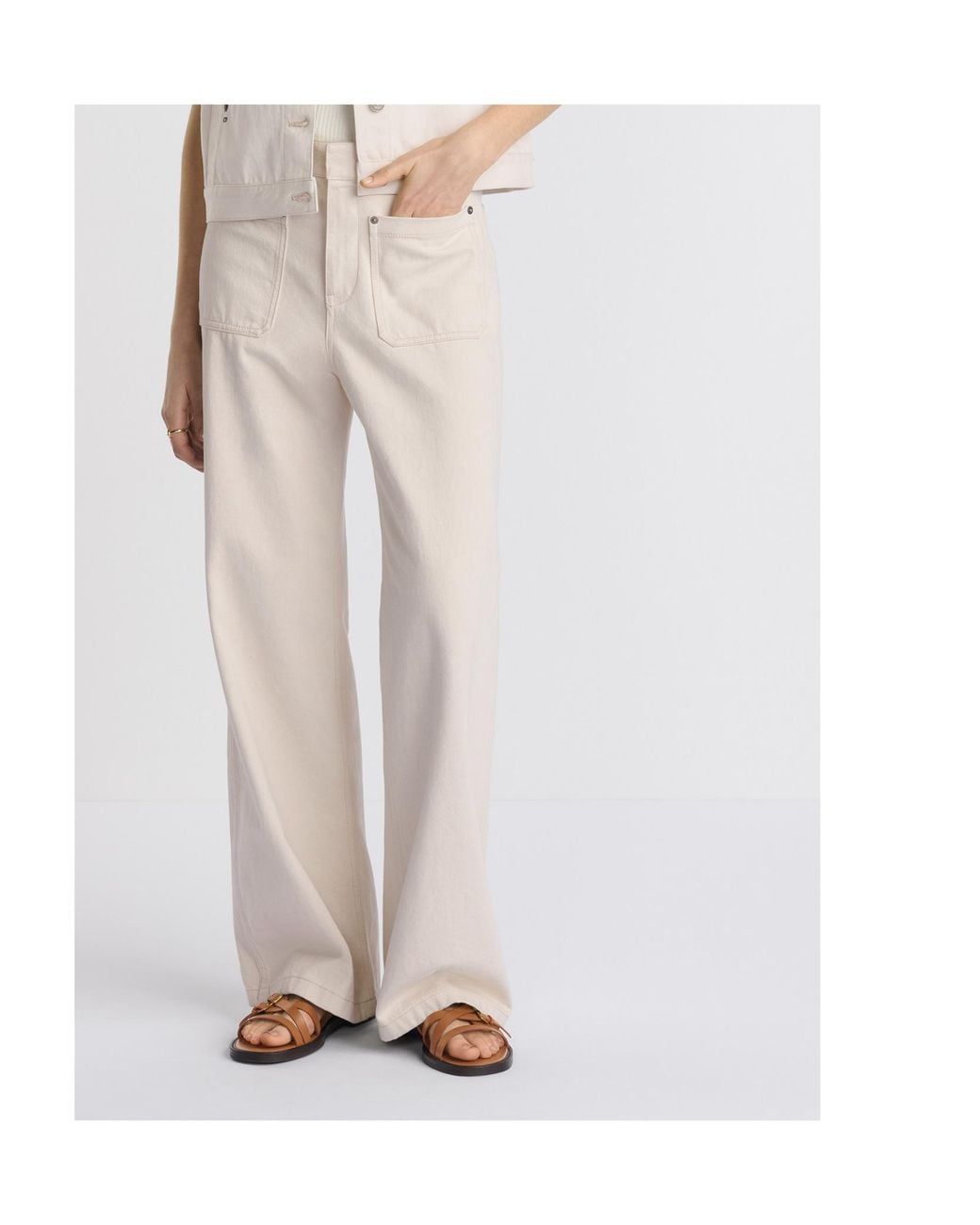 Dior White Flared Jeans