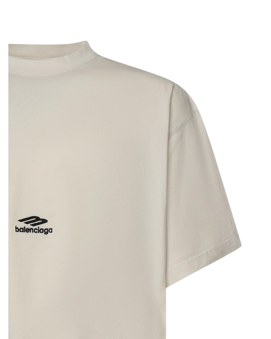 Balenciaga White 3B Sports Icon Oversized T-Shirt for men