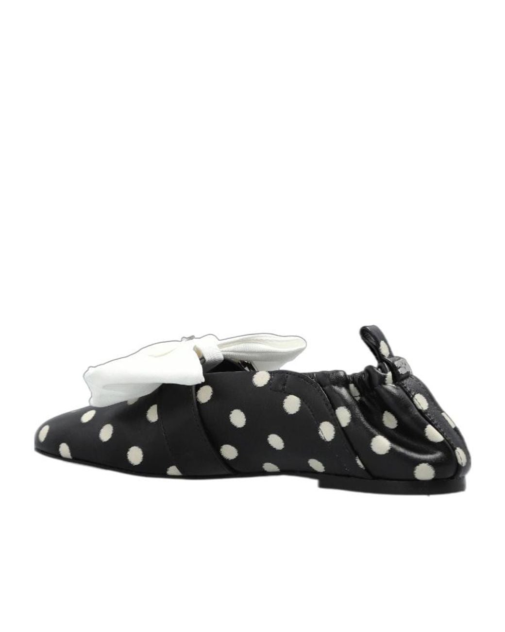 Ganni Black Polka-Dot Ballerinas