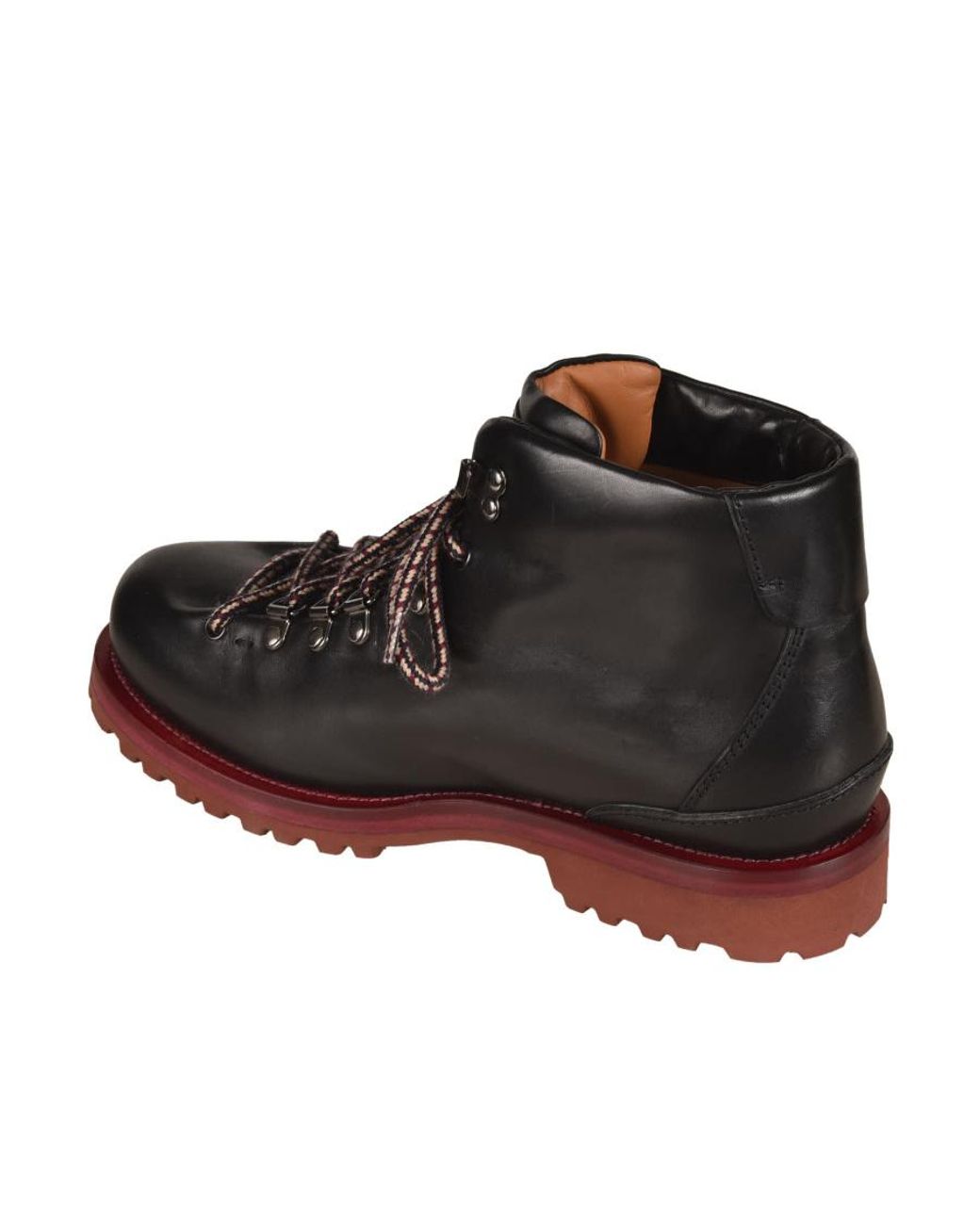 Buttero Black Logo Lacing Boots for men