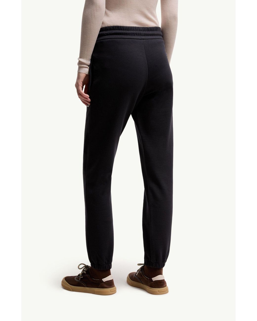 Moncler Black Logo Patch Track Pants