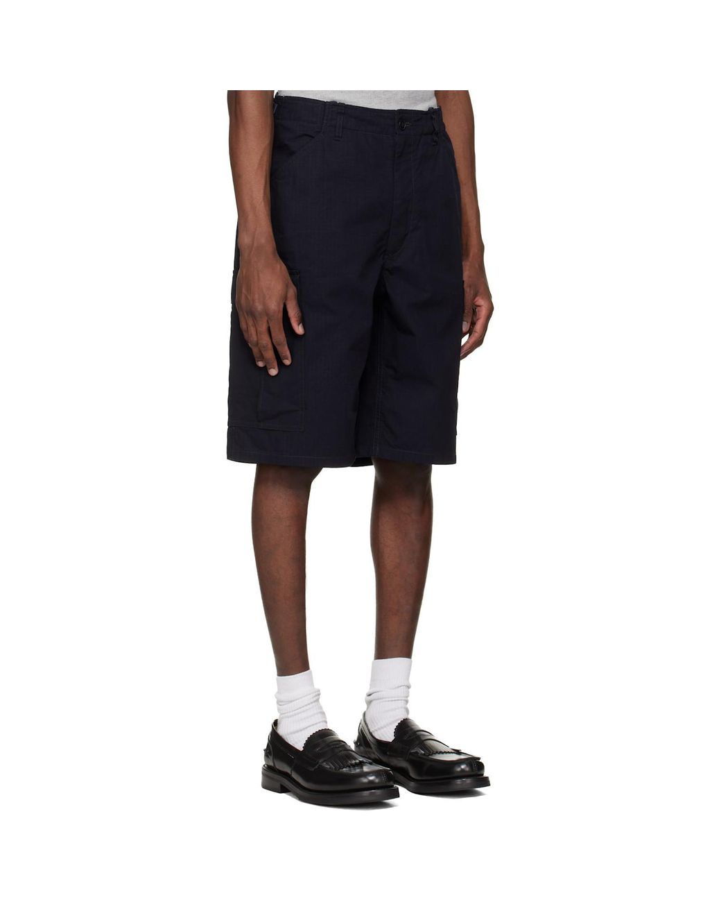 Nanamica Black Cargo Shorts for men