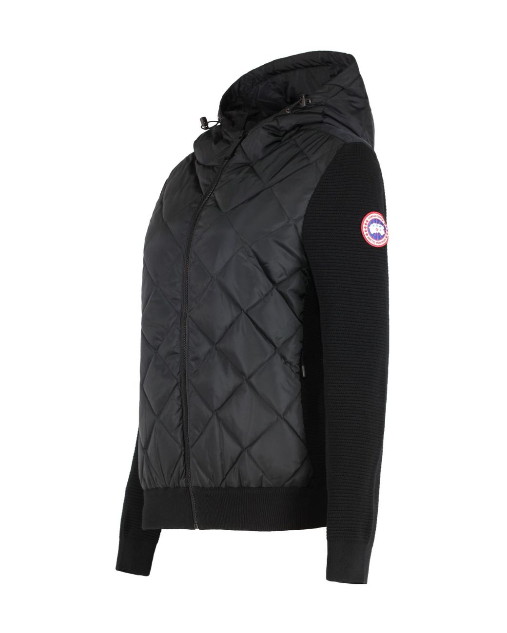 Canada Goose Black Hybridge Quilted Hooded Jacket
