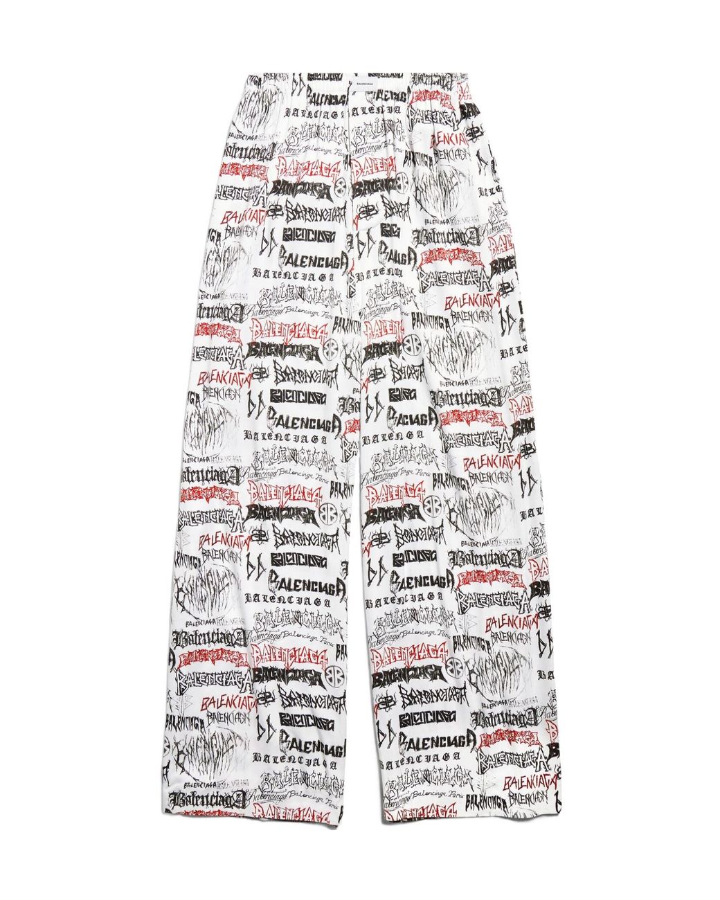 Balenciaga Diy Metal Allover Pyjama Casual Pants in White for Men