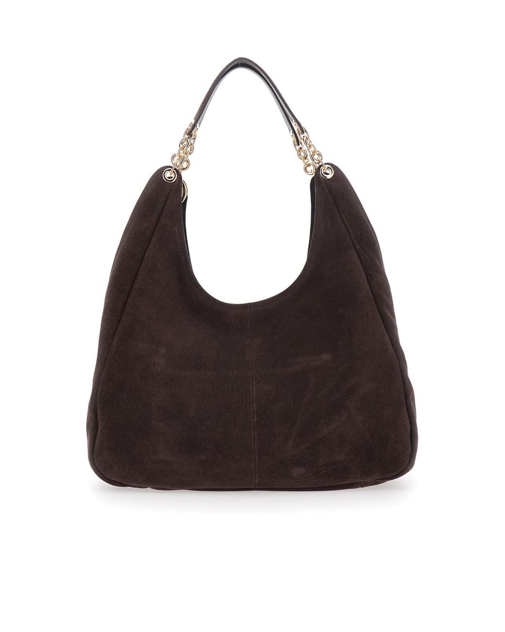 Michael Kors Black Ellie Large Suede Shoulder Bag