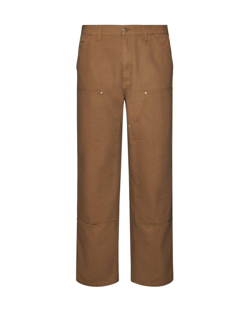 Carhartt Brown Belt-Loop Casual Pants for men