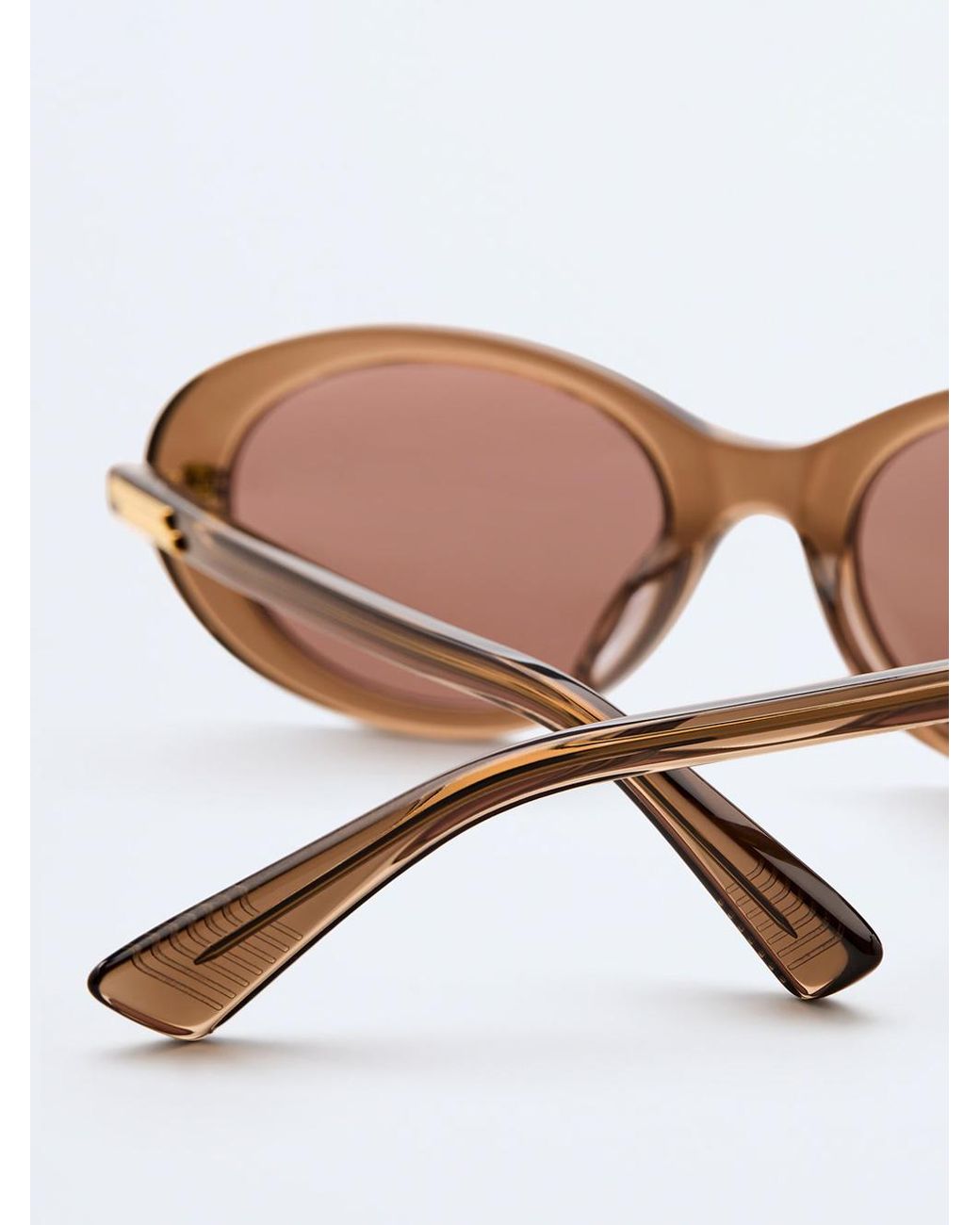 Bottega Veneta Brown Classic Oval Sunglasses