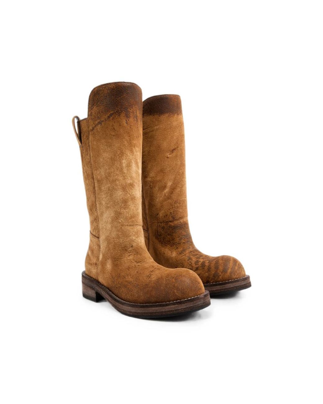 Ann Demeulemeester Brown Round-Toe Tall Boots