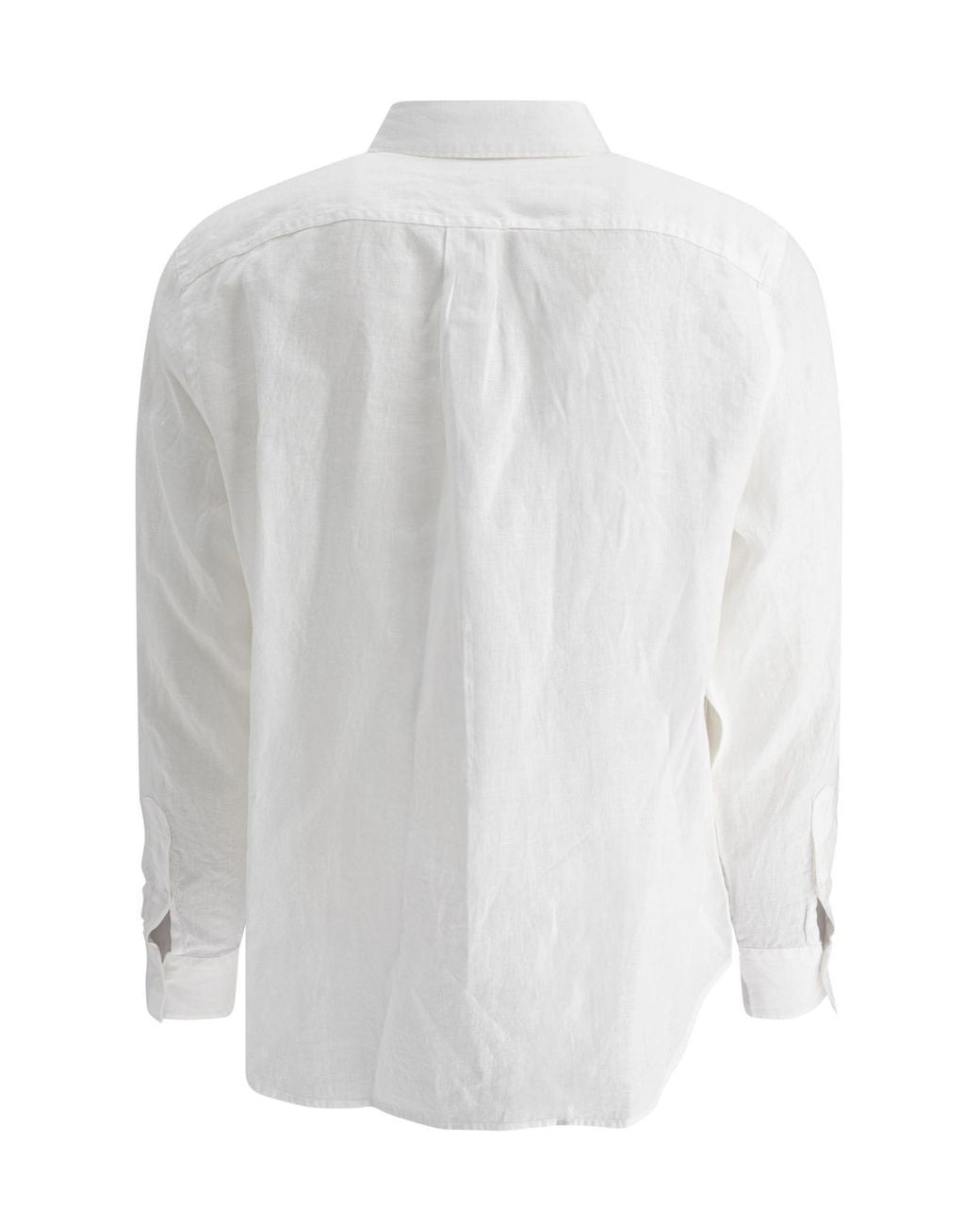 Vince White Double-Pocket Linen Shirt for men