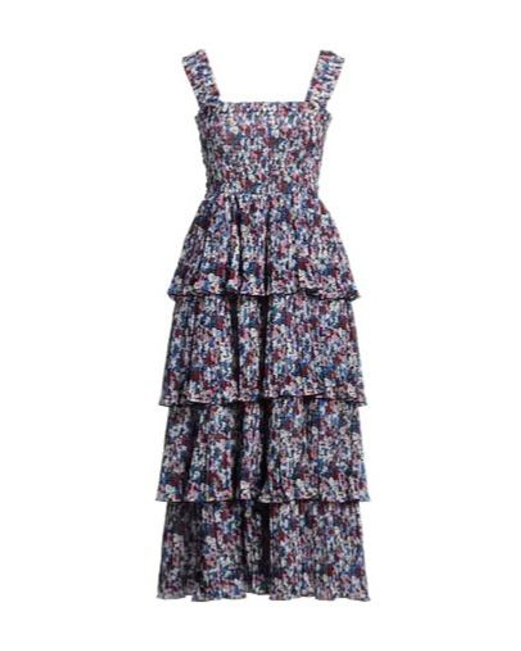 Ganni Purple Midi Dress