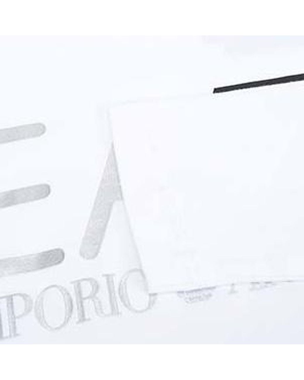 EA7 White Logo Printed T-Shirt for men