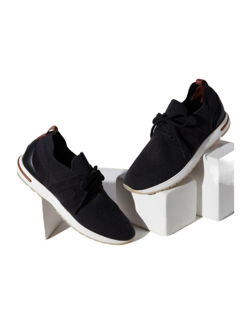 Loro Piana Black 360 Lp Lady Flexy Walk Sneakers