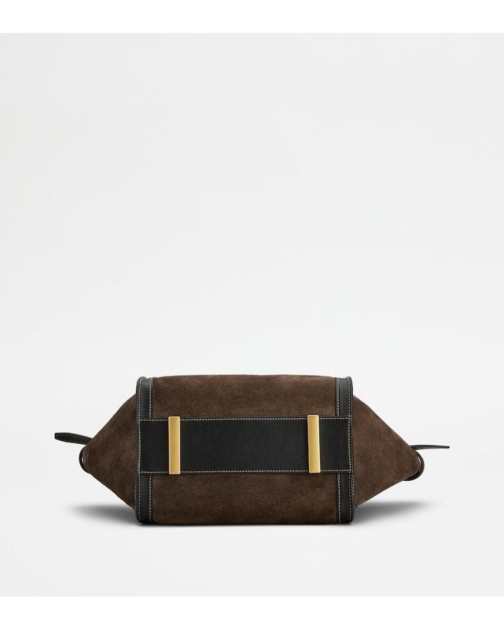 Tod's Brown Tim Small Suede Tote Bag