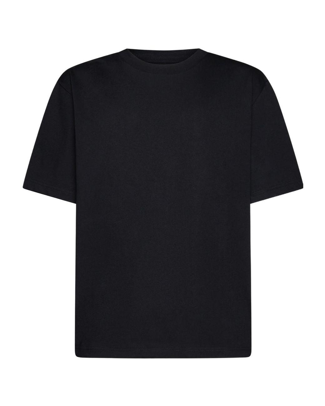 Studio Nicholson Black Lay Logo Printed Crewneck T-Shirt for men