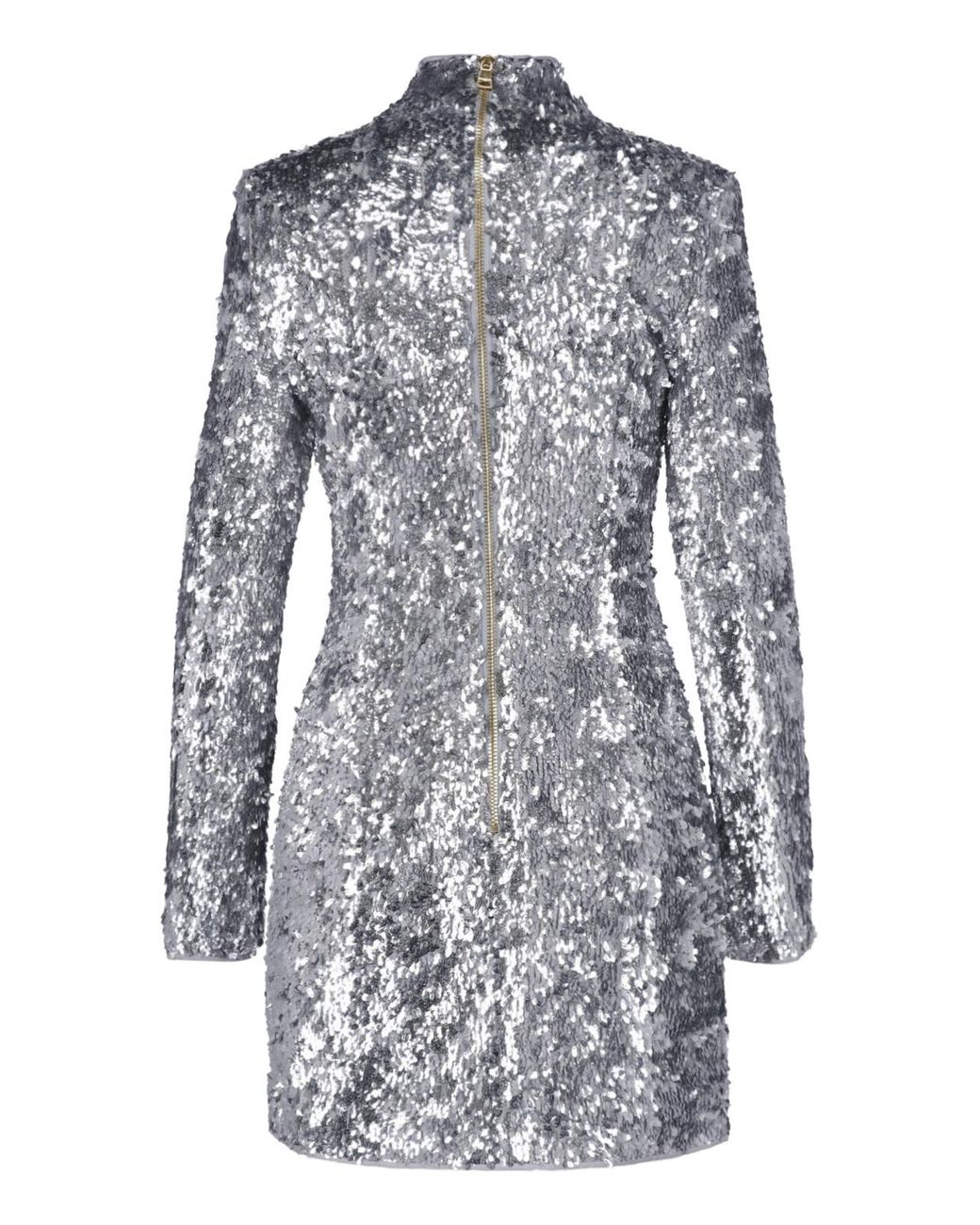 Balmain Blue Sequin Mini Dress