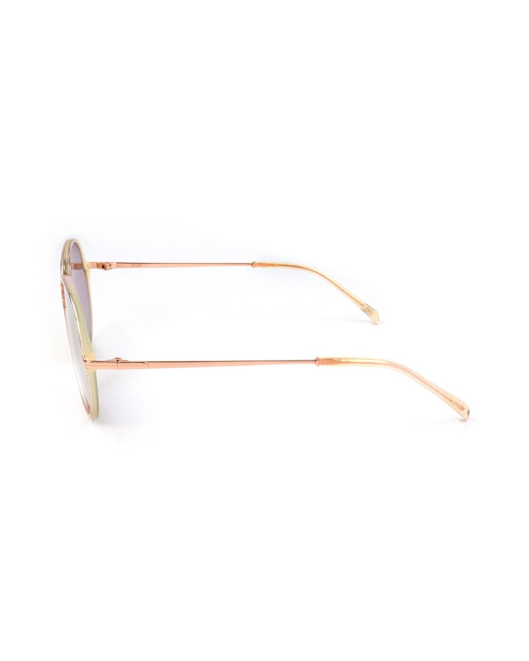 Maje White Geometric Frame Sunglasses