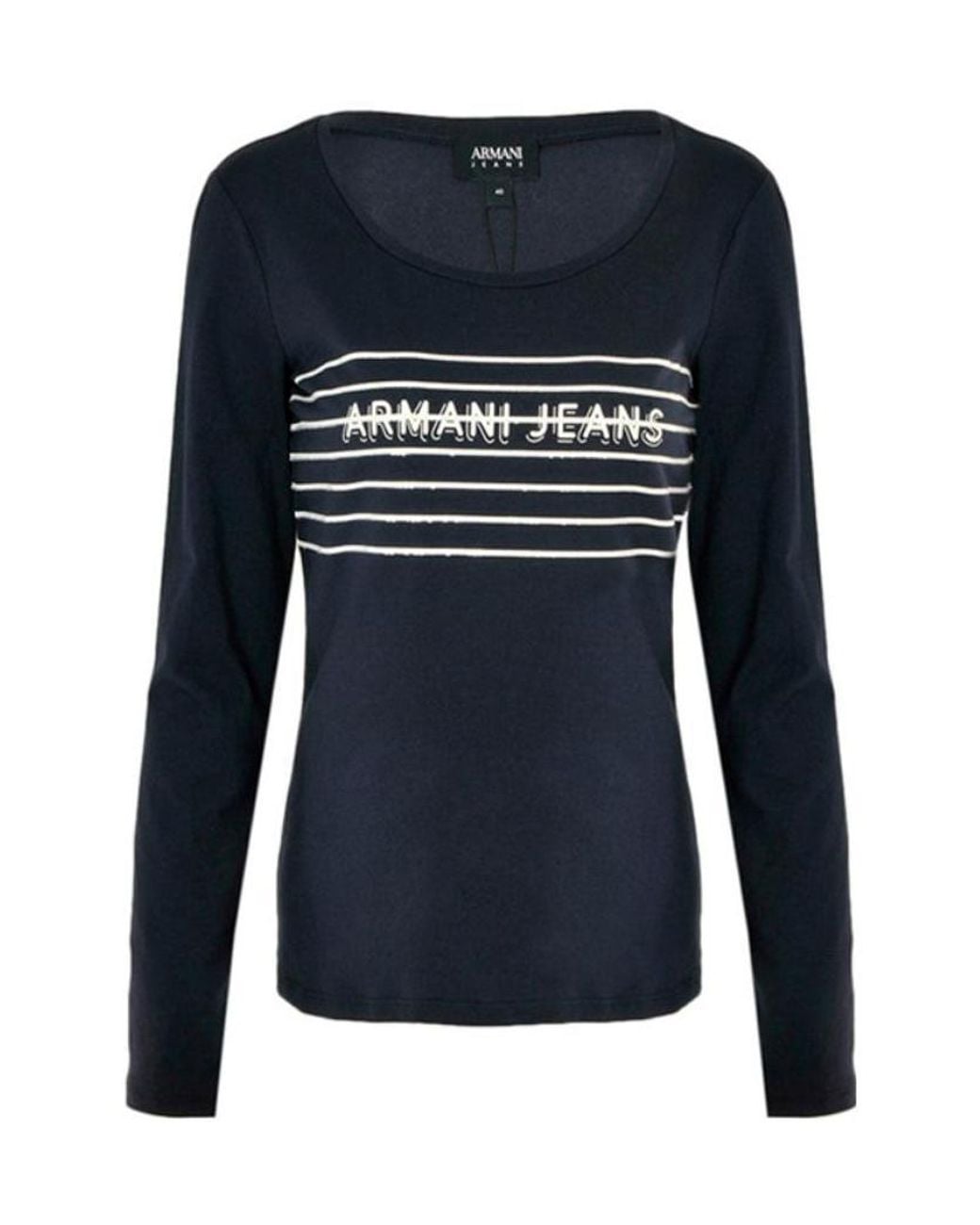 Armani Jeans Blue Letter Printed T-Shirt