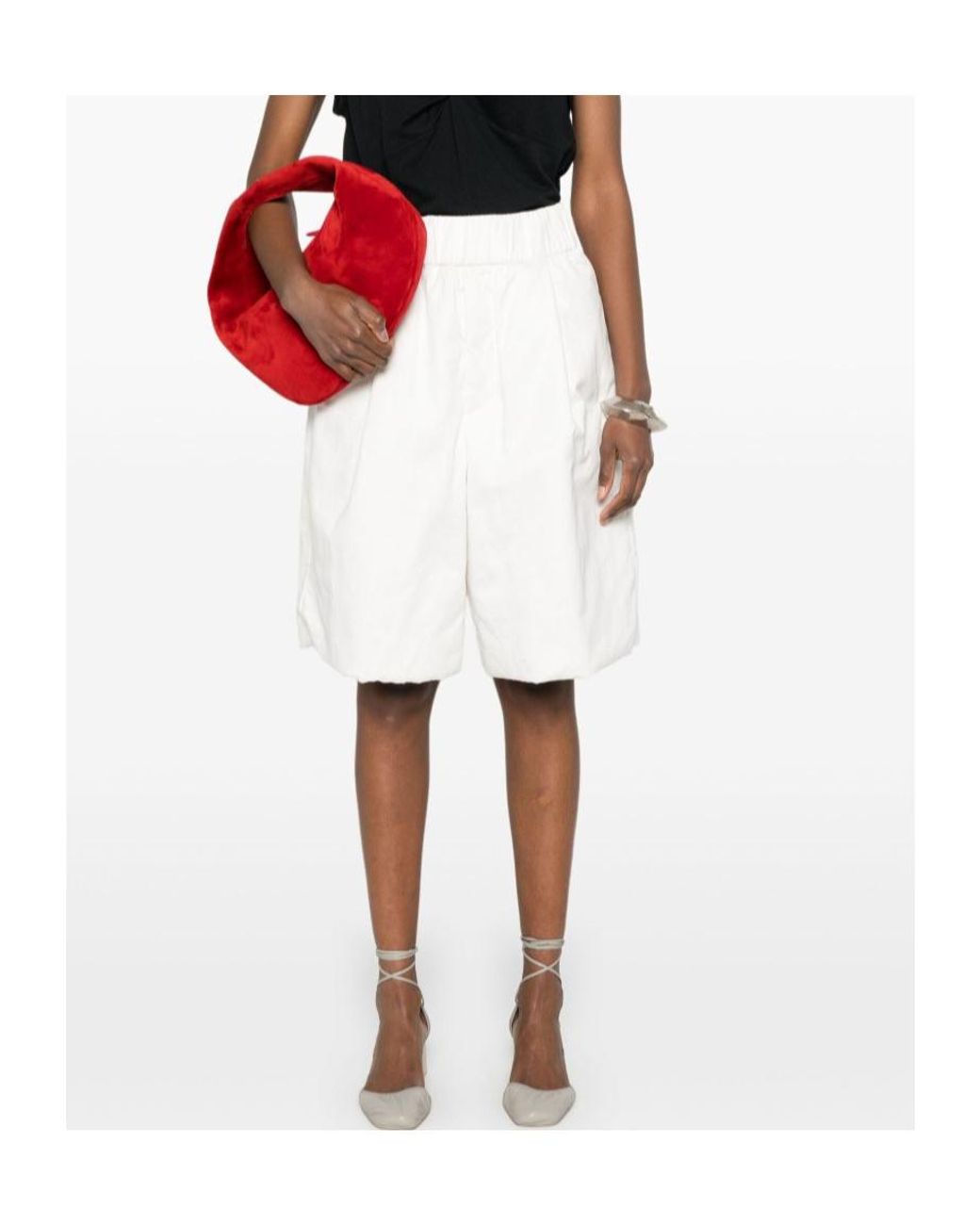 Dries Van Noten White Plato Shorts for men