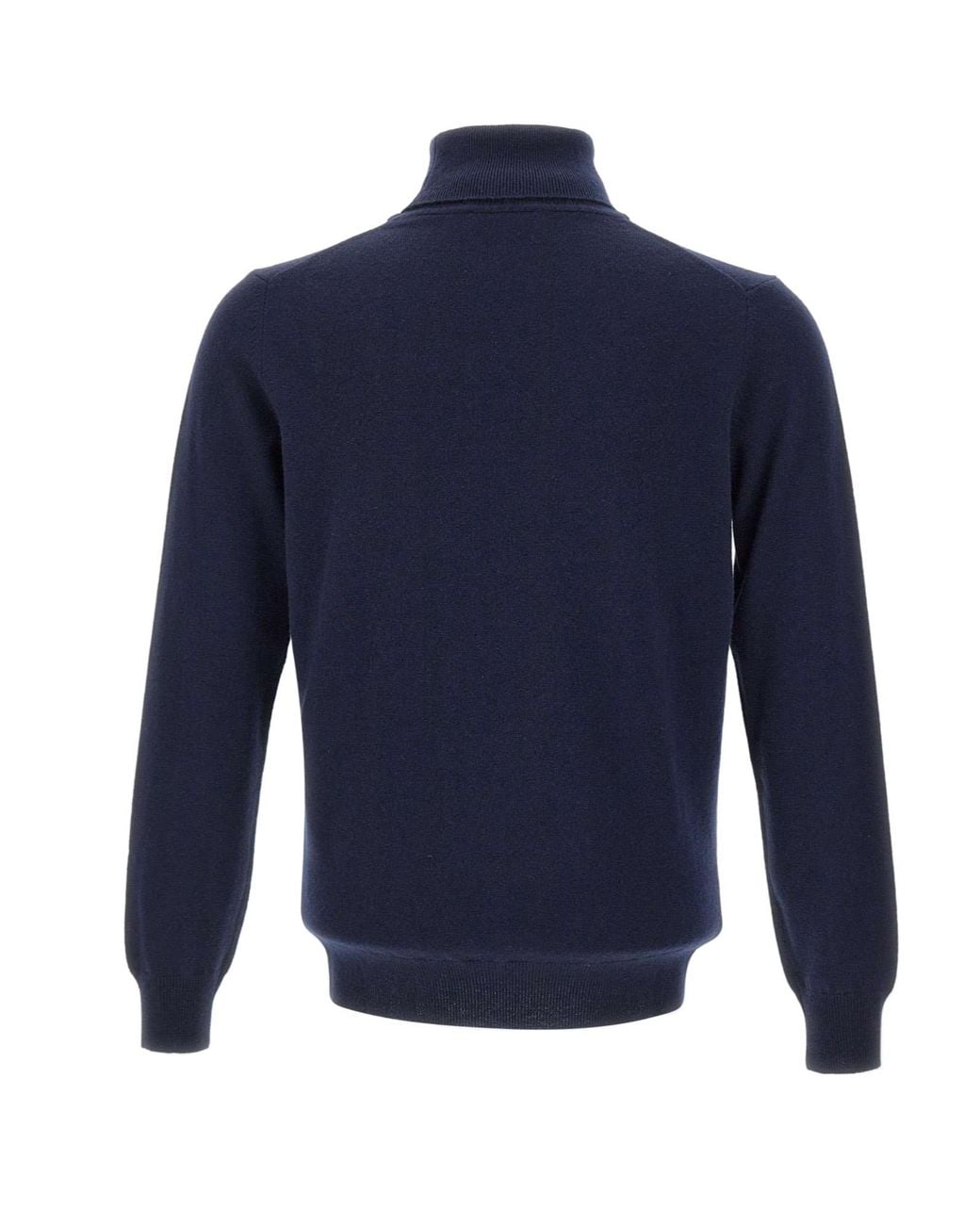 Kangra Cashmere Blue Kangra Turtleneck Knitted Sweater for men