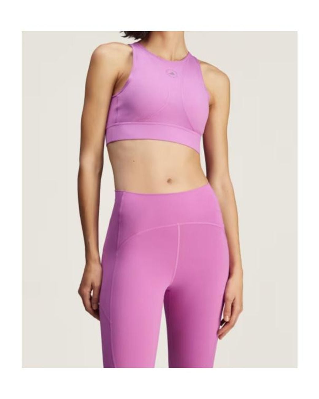 Adidas By Stella McCartney Pink Sleeveless Crop Tank Top
