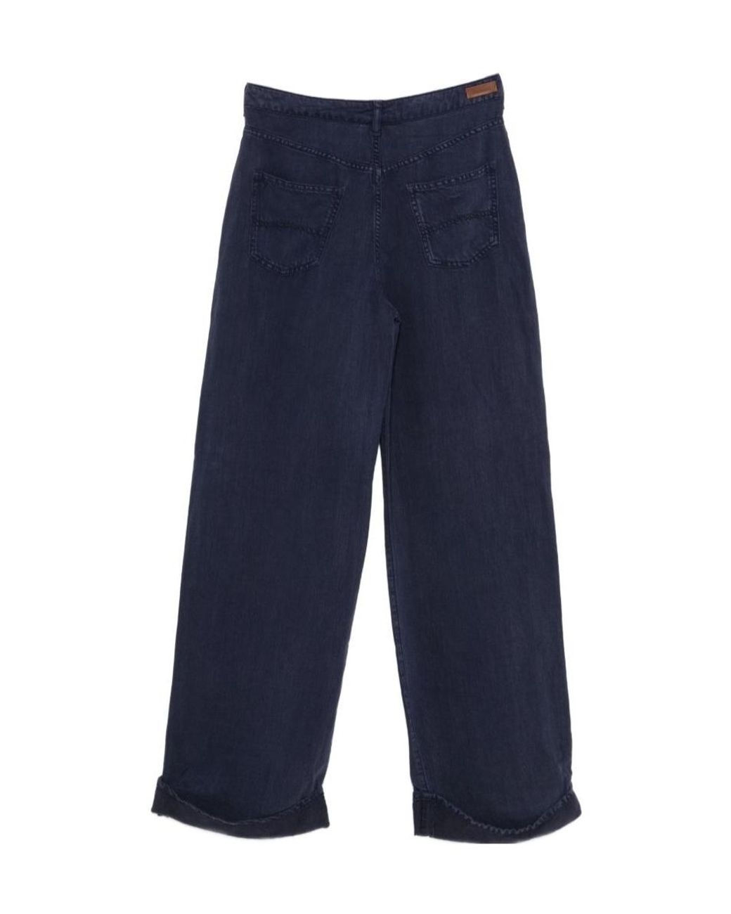 Emporio Armani Blue J8B Cuffed Jeans