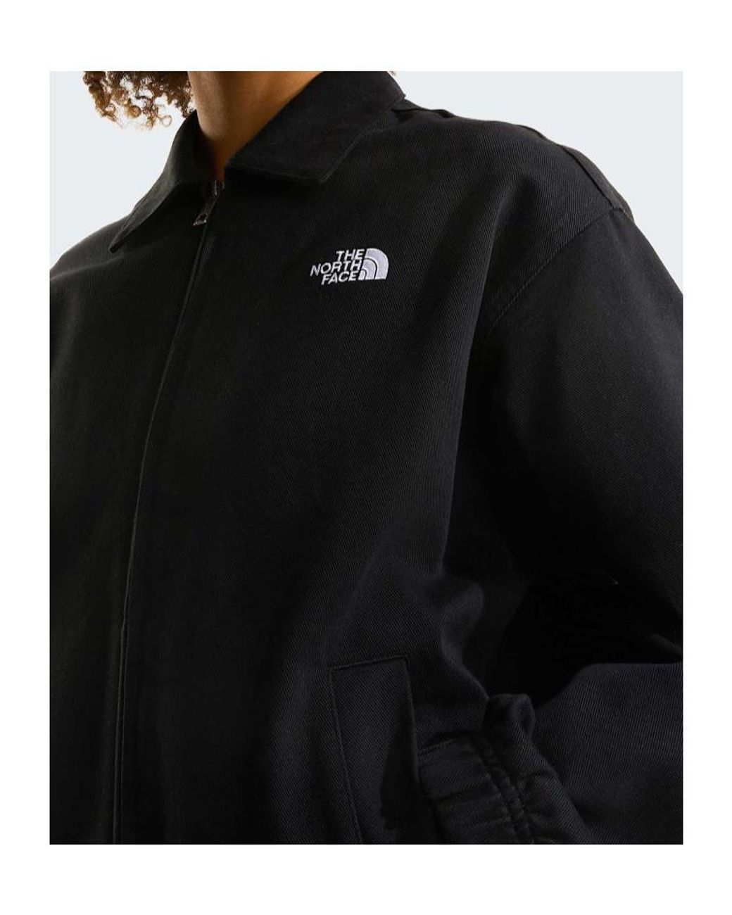 The North Face Black Zipped Twill Jacket