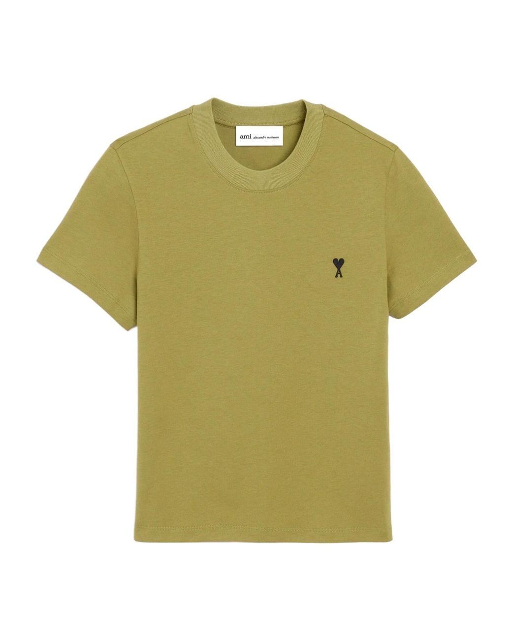 AMI Green Ami Ami De Coeur Crewneck T-Shirt