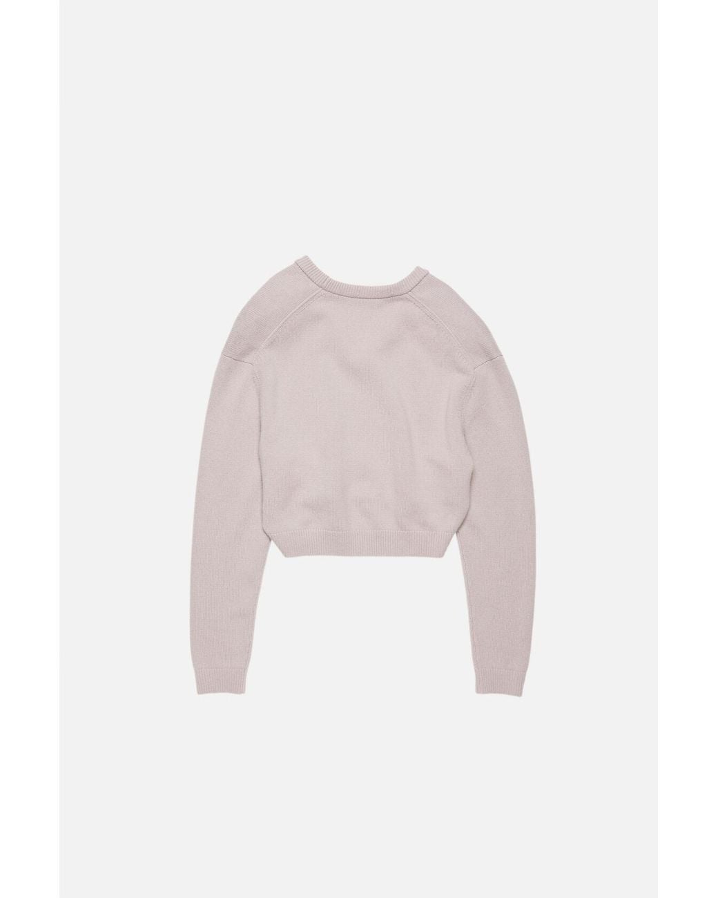 Acne Multicolor Logo Embroidered V-Neck Knitted Jumper