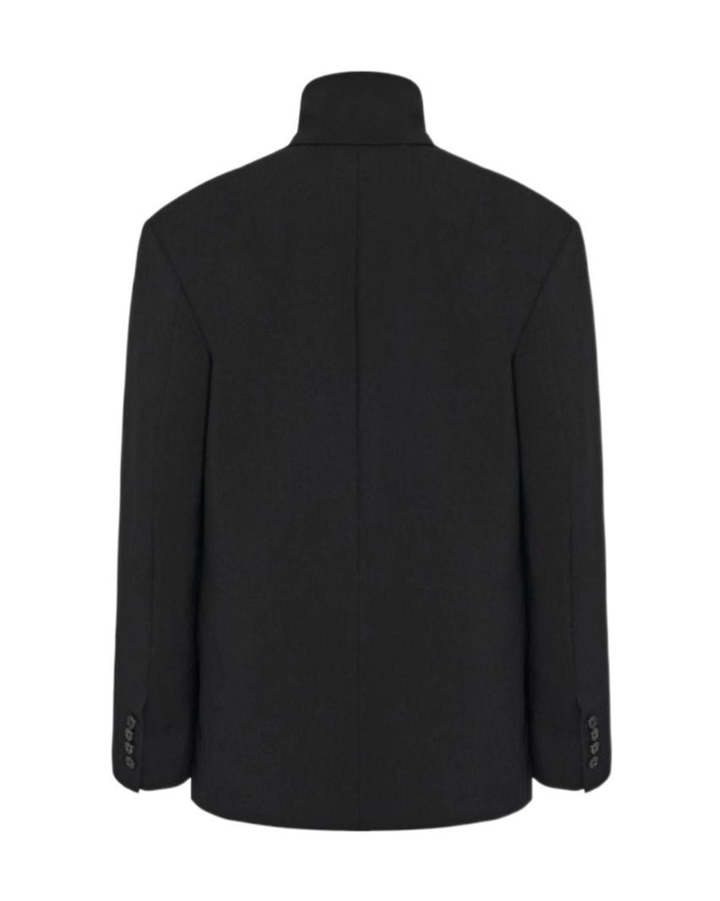 The Row Black Double-Breasted Tuxedo Suit Coat