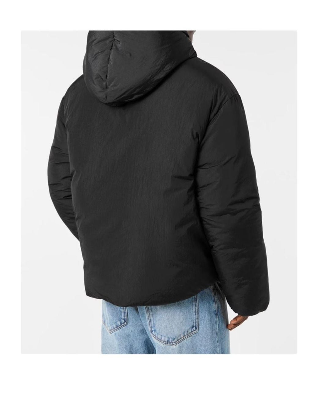 Jacquemus Black Long-Sleeved Hooded Cotton Jacket for men