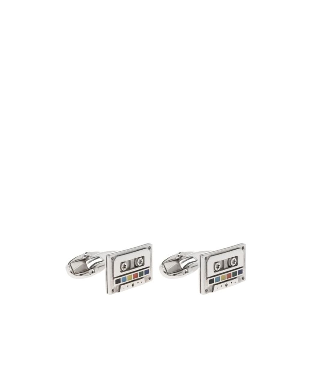 Paul Smith White Cassette Cufflinks for men