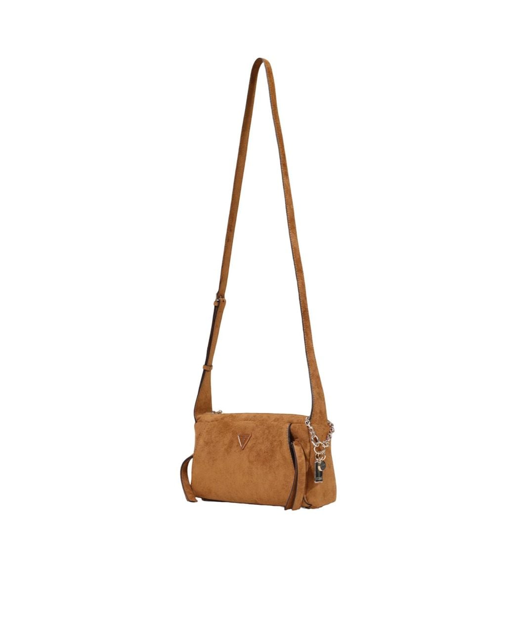Guess White Zippered Shoulder Bag