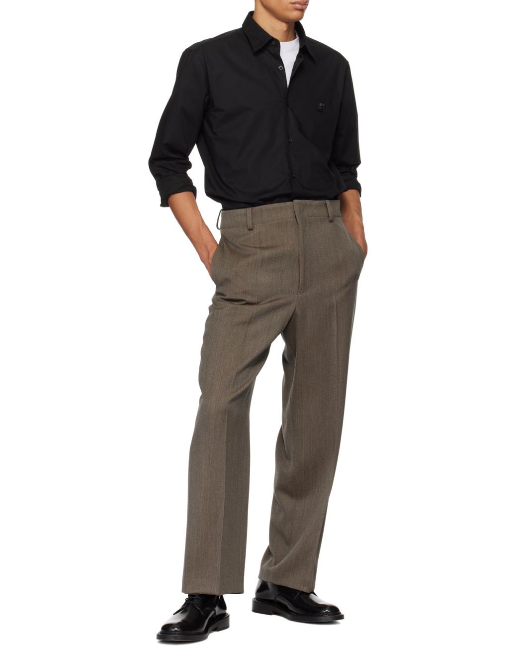 Boss Black Hugo Logo Patch Slim Fit Shirt for men