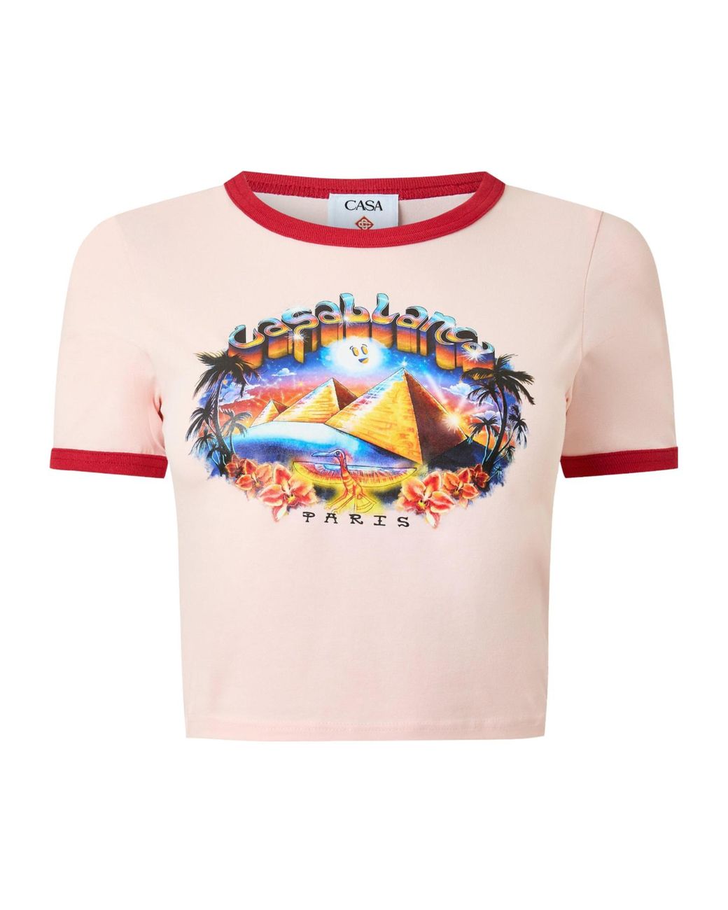 Casablanca Pink Printed T-Shirt