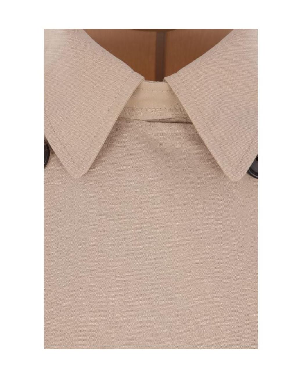 Brunello Cucinelli Natural Double Breasted Coat