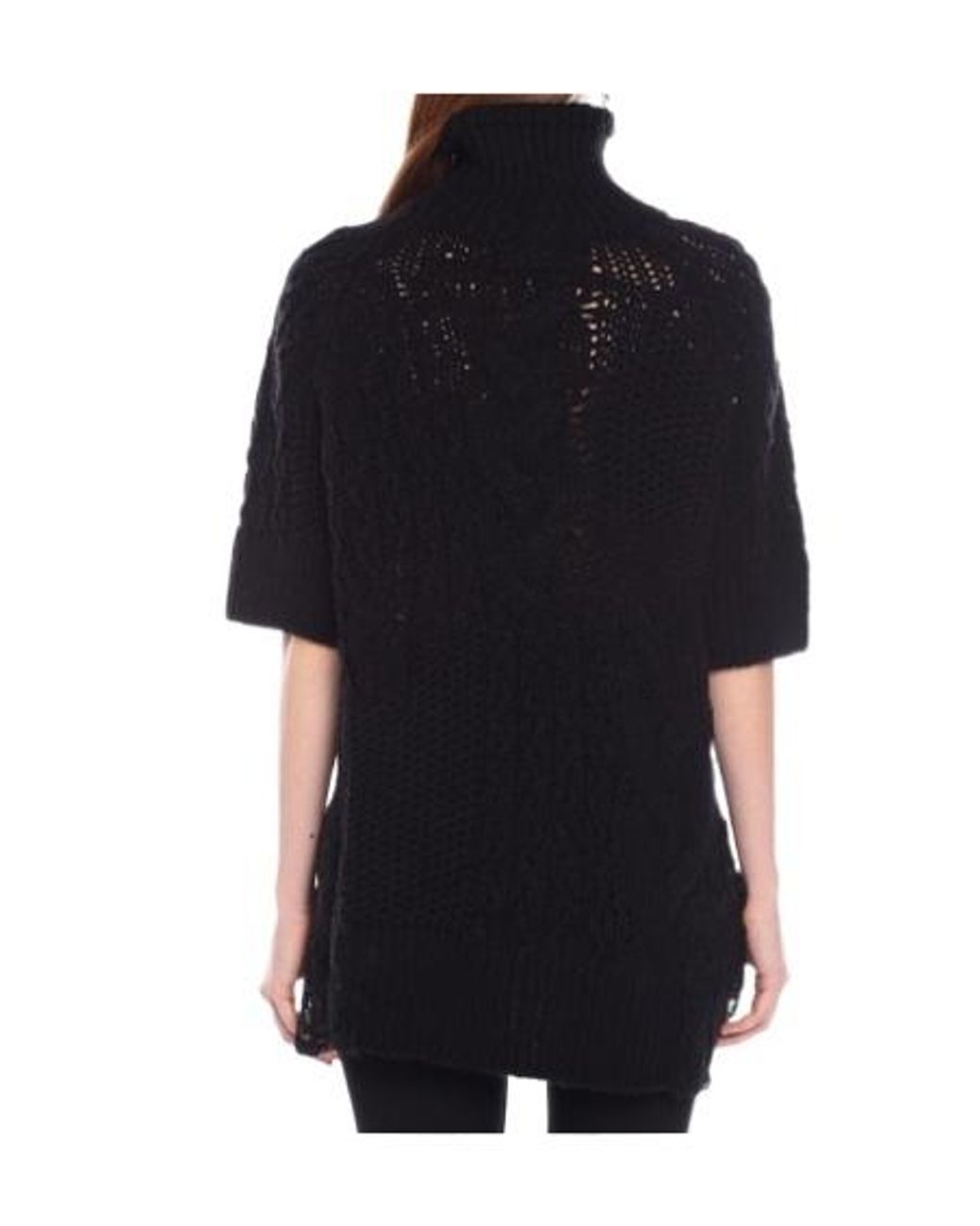 Ermanno Scervino Black Wool Blend Knitted Top