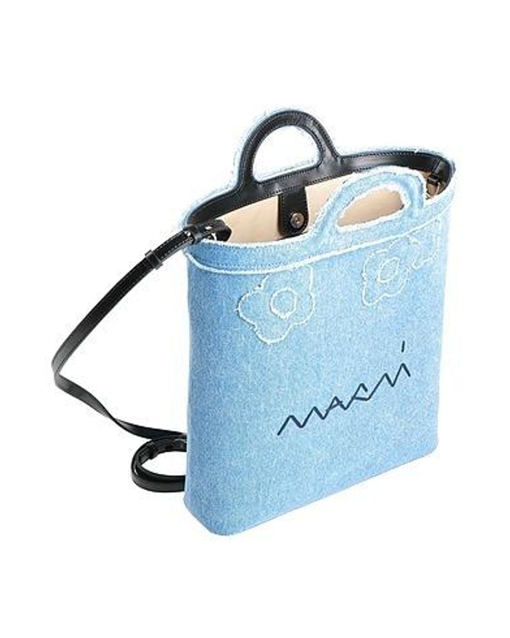 Marni Blue Denim Tote Bag