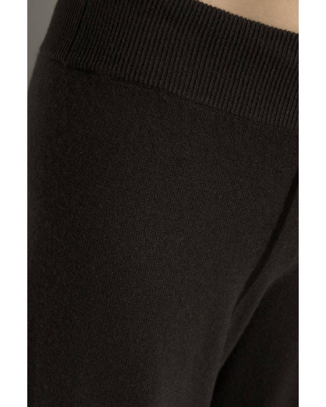 Lisa Yang Black Sofi Drawstring Knitted Trousers