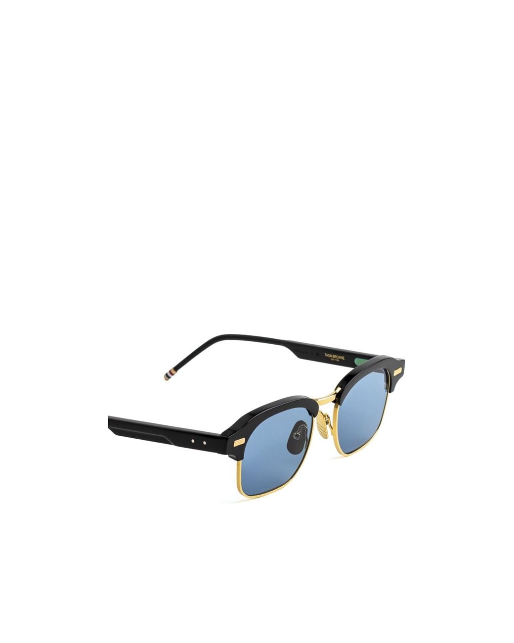 Thom Browne Blue Eyewear Square Frame Sunglasses for men