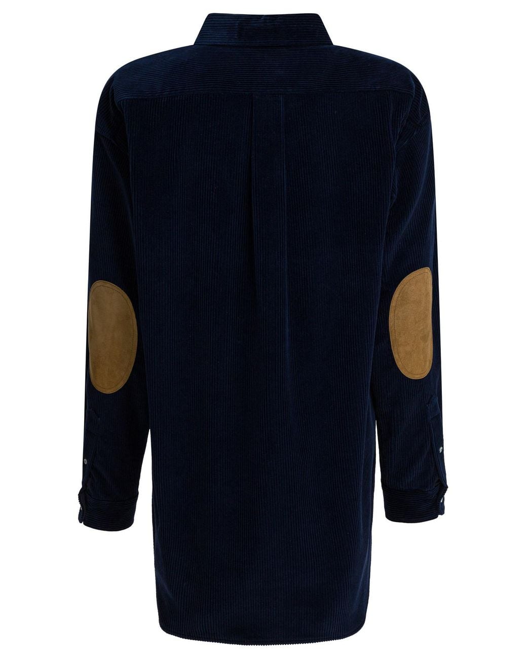 Miu Miu Blue Corduroy Oversized Poplin Shirt